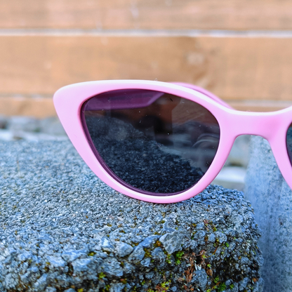 Māhanga Flamingo Pink — Cat-Eye Kids Sunglasses NZ Ages 4+