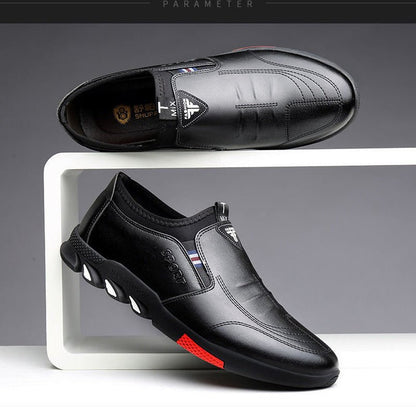 Men's Leather Shoes Leather Spring New Business Casual Soft - SMARTMARTNZ