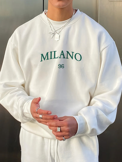 Men's Round - neck Sweater Casual Versatile Long Sleeves - SMARTMARTNZ