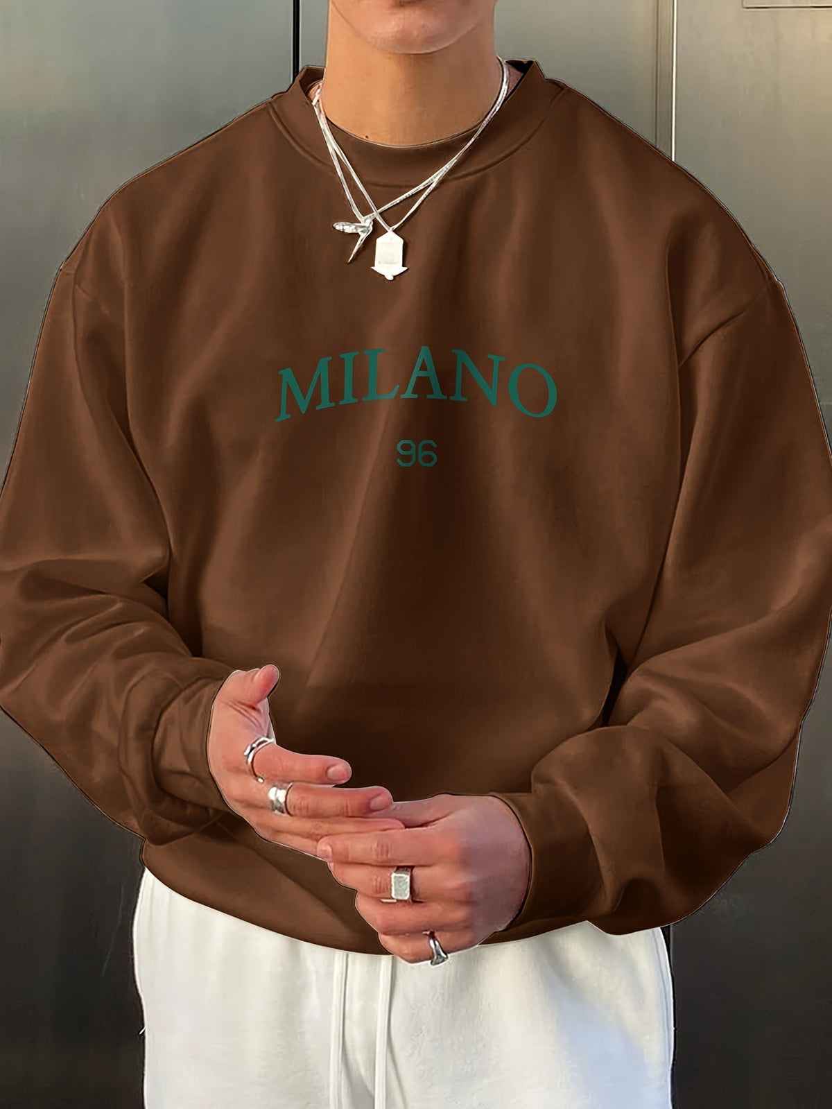 Men's Round - neck Sweater Casual Versatile Long Sleeves - SMARTMARTNZ