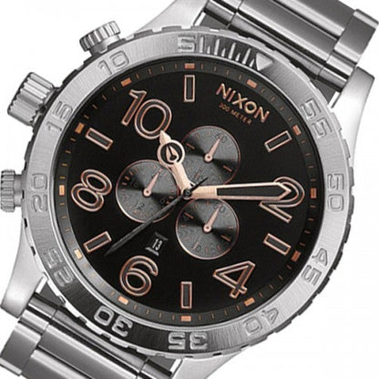 Nixon 51-30 Grey Rose Gold Tone Dial Men's Watch A083-2064