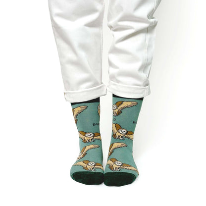Save the Barn Owls Bamboo Socks