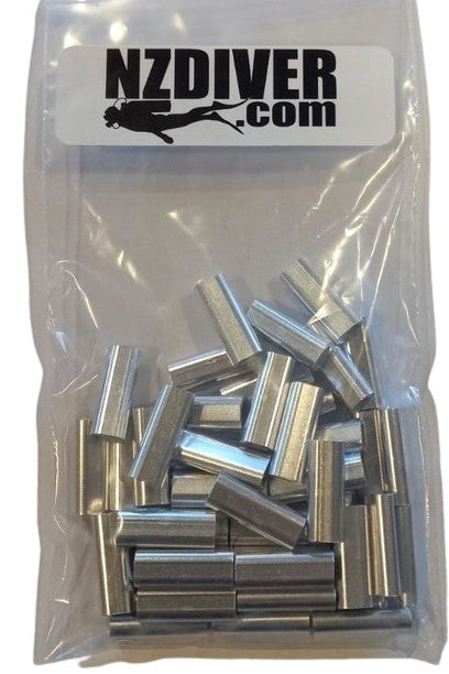 Aluminum Sleeves 2.0mm Crimp  PKT 50