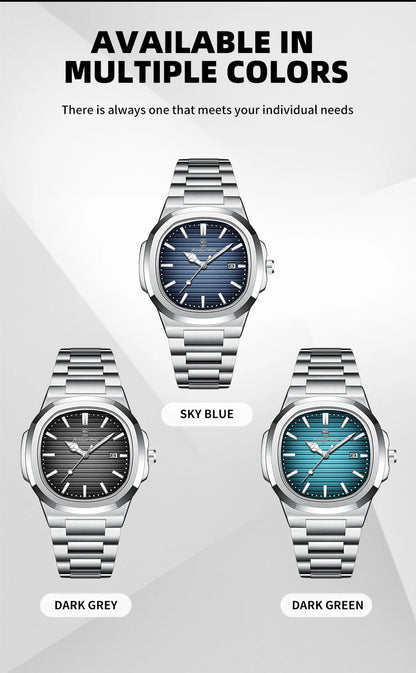 PENGAGAR Men’s Square Quartz Watch - SMARTMARTNZ
