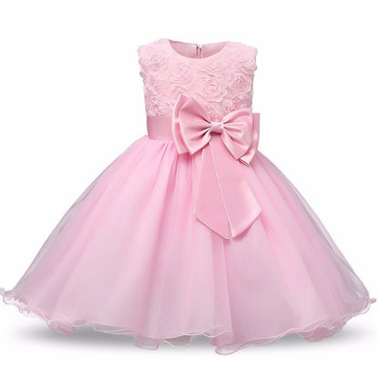 Princess Flower Girl Dress Summer Tutu Wedding Birthday Party Dresses - SMARTMARTNZ