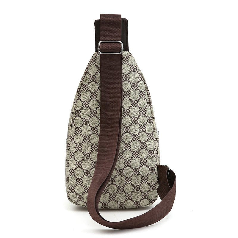 PU Soft Leather Casual Chest Crossbody Tide Travel Fashion Small Backpack - SMARTMARTNZ