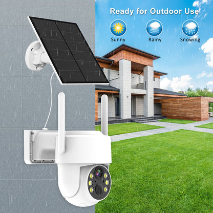 Wireless Security Camera SOLAR WIFI and battery powered free batteries and 64GB storage card
