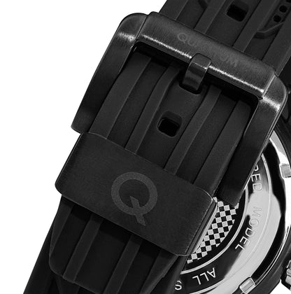 Quantum Chronograph All Black with Rose Gold Date Watch HNG893.851