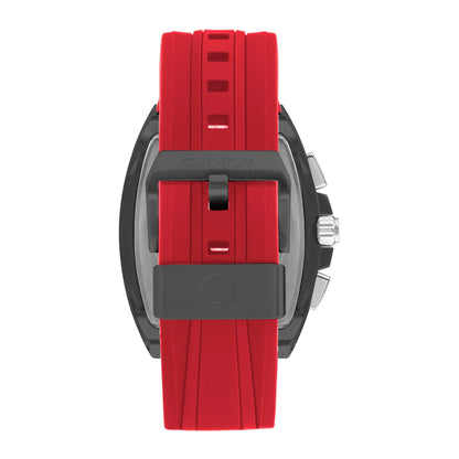 Quantum Mutli-Function Grey Dial Red Strap Watch HNG997.068