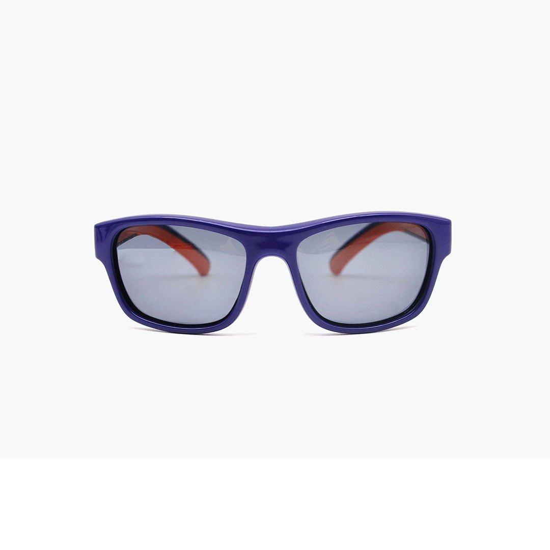 Rangi Ink Blue+Orange — Kids Sunglasses NZ Ages 6–12