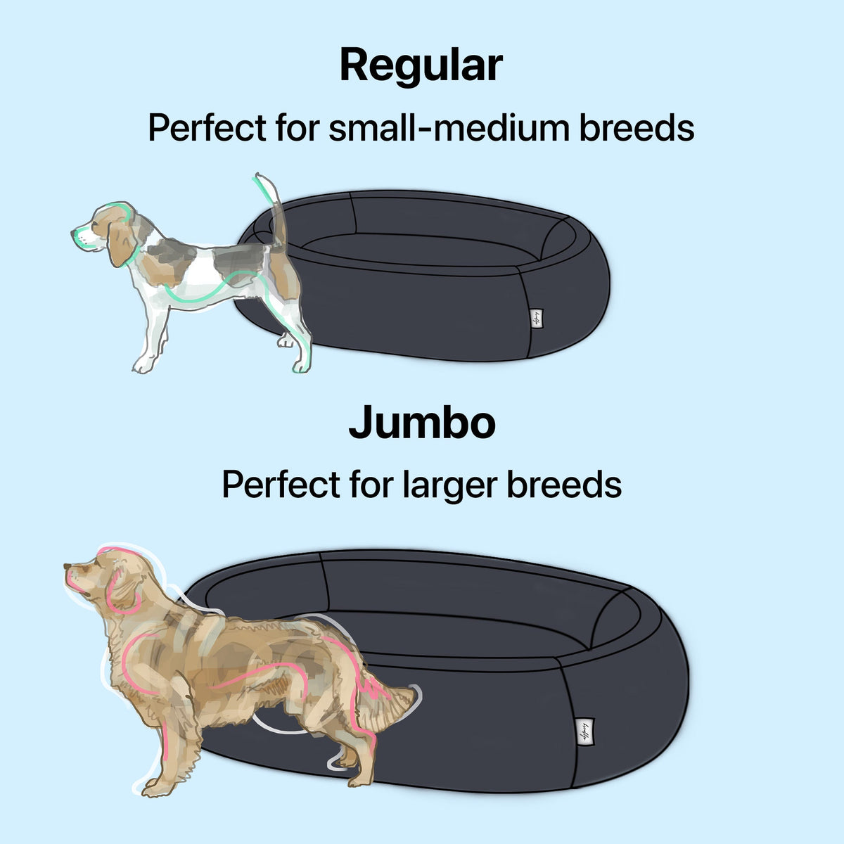 Brooklyn® Nest Cooling Dog Bed (Orthopaedic Memory Foam)
