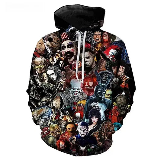 Unisex Horror Movie Hoodie – Michael Myers Pullover Sweatshirt 2023 - SMARTMARTNZ
