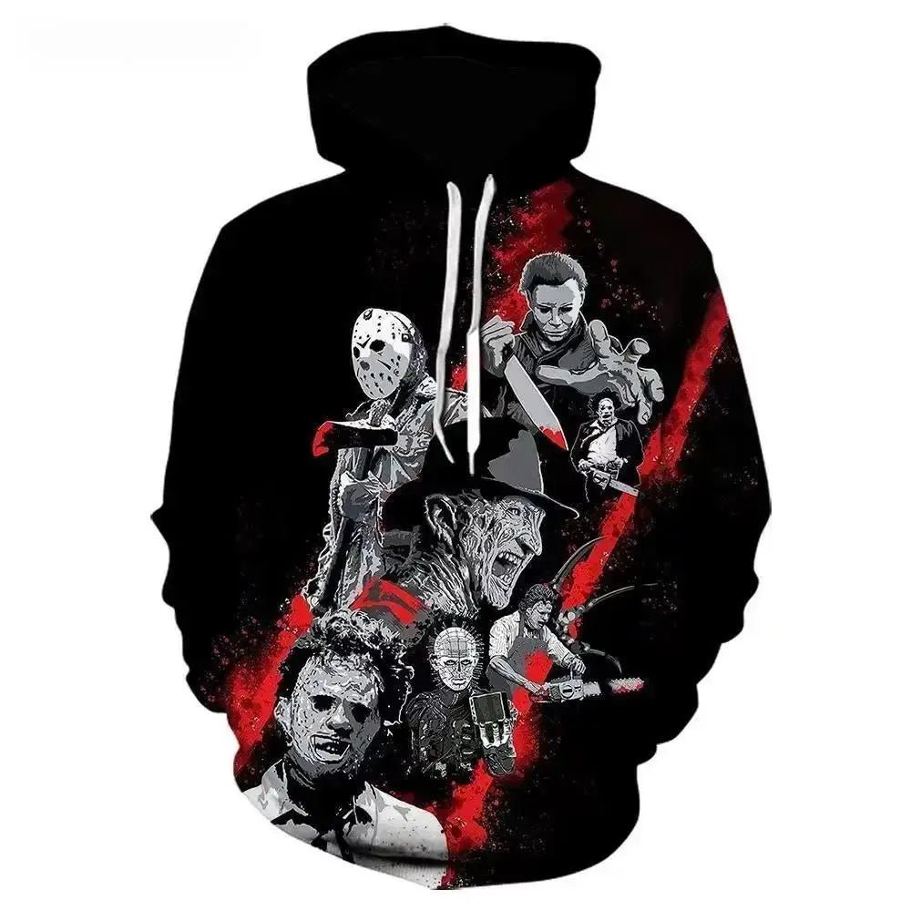 Unisex Horror Movie Hoodie – Michael Myers Pullover Sweatshirt 2023 - SMARTMARTNZ