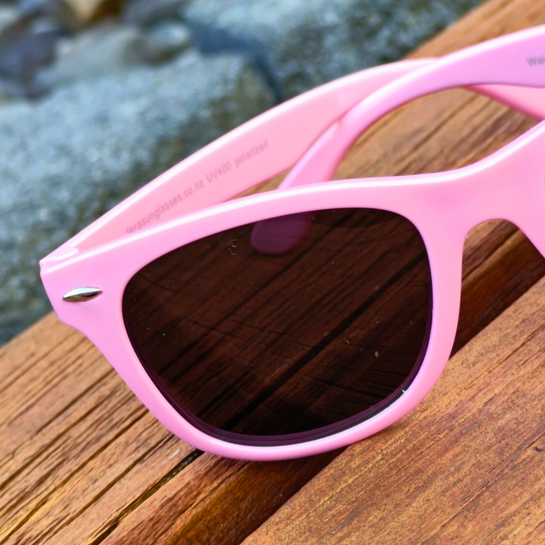 Wai Flamingo Pink — Retro Pink Sunglasses for Kids Ages 5+
