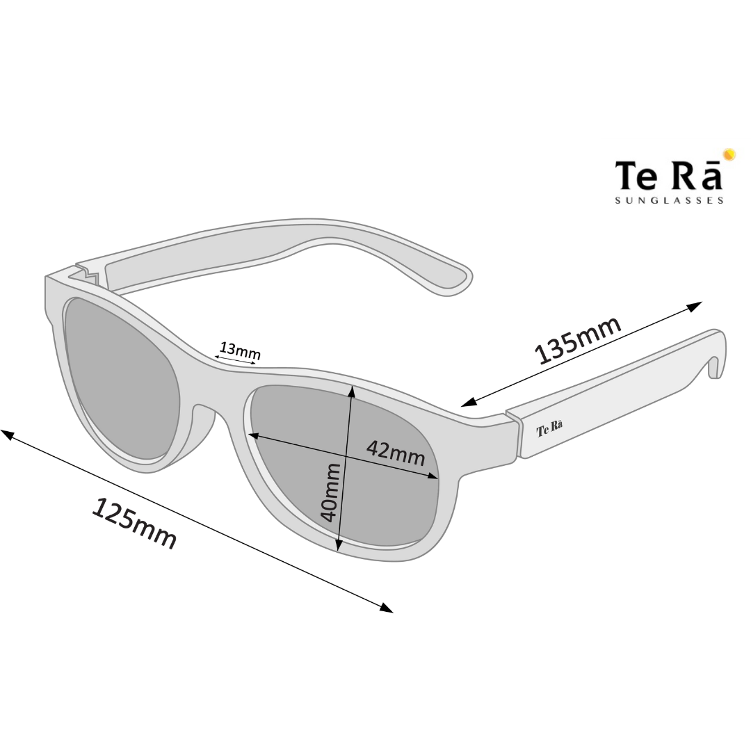 Whetū Midnight Black — Toddler Sunglasses Ages 3–6